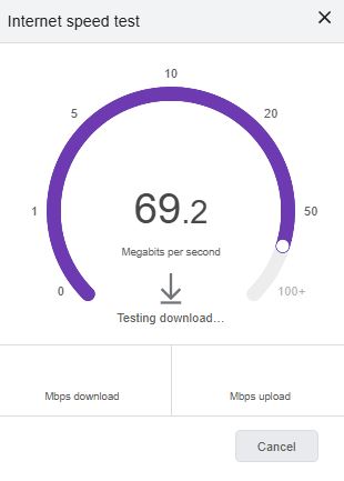 internet speed test