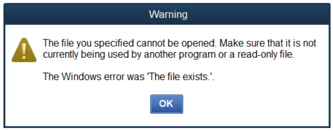 The File Exists