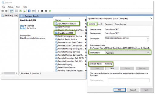 QuickBooks Services on the Server